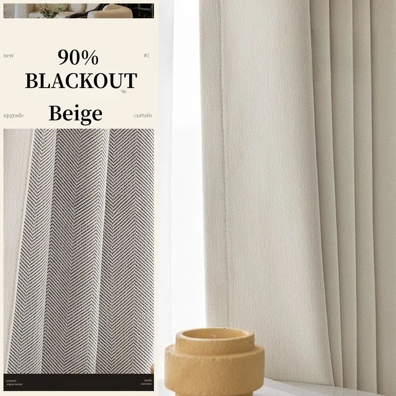 310CM Height Custom Size Chenille Window Curtain Blackout Sound Insulation Curtain For Bedroom Living Room Thickening Curtain