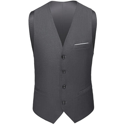 High Quality Men Suit Vest Waistcoat Business Casual Slim Groom Groomsman Wedding Men's Dress Blazer Vests 9 Colors Formal Party