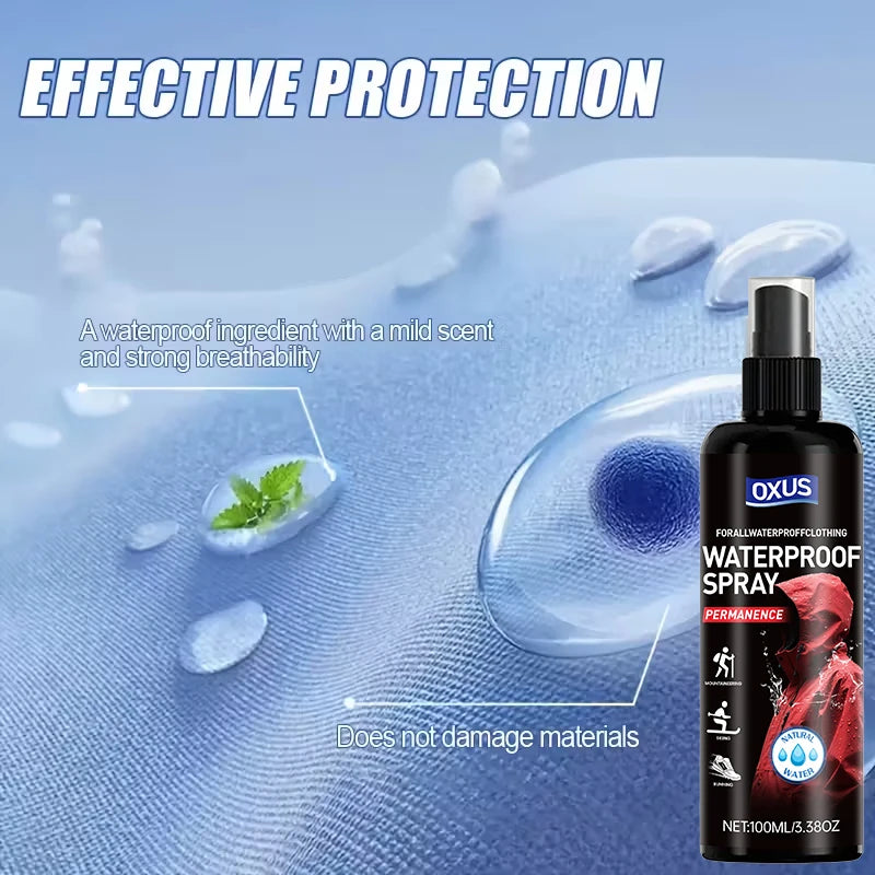 Fabric Waterproof Spray Water Repellent Shoes Clothes Bags Non Toxic Quick Drying Stain Resistant Keeps Material Breathable