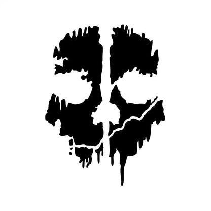 Call of Duty Ghost Head Skull Silhouette Car Sticker Waterproof Sunscreen Die Cut Window Trunk & Motorcycle Decal for Car Stylin