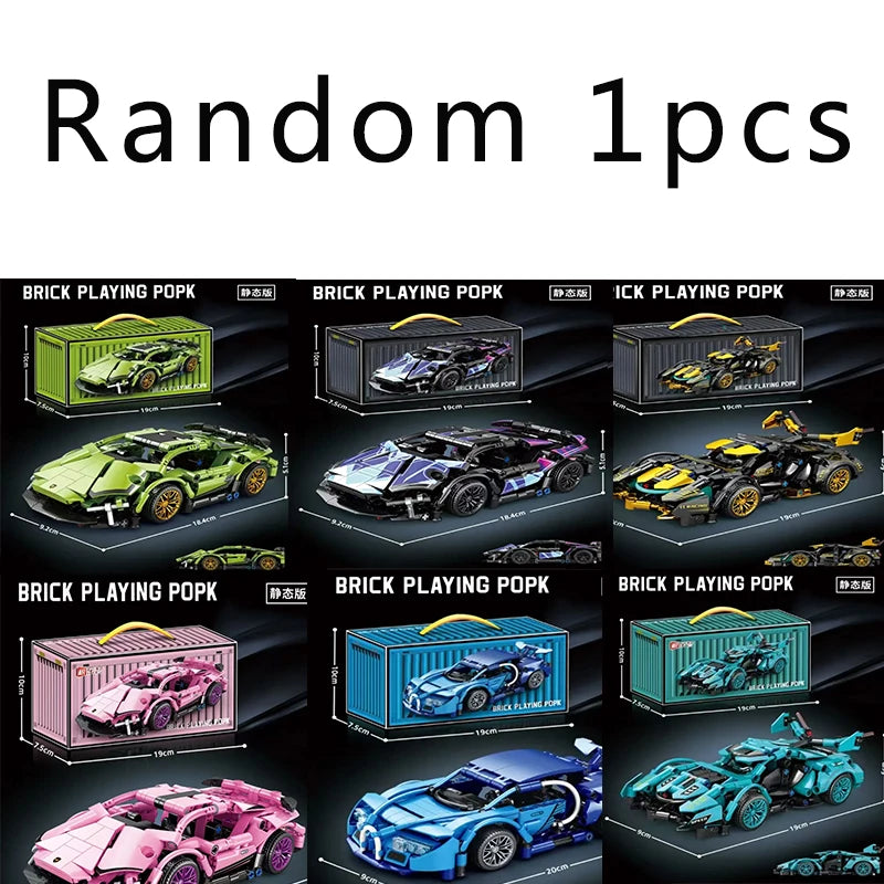 Technical Mini Building Blocks Model Mechanical Gifts Car Racing Speed Super Bricks Puzzle Adult Bricks Motorcycle Creative Kit