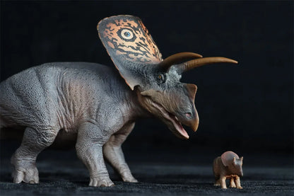 PNSO Aubrey the Torosaurus & the Suborder Ceratopsia Figure Dinosaur Museum Model Collector Animal Scientific Art Exhibition