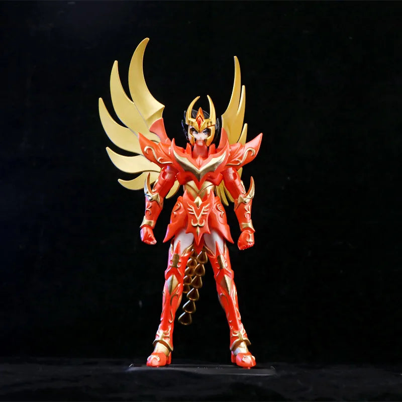 19cm Anime Sacred Saint Seiya Figure Phoenix Ikki Hyoga Seiya Shiryu Standing Figure Toy Collection Decoration Japanese Dolls