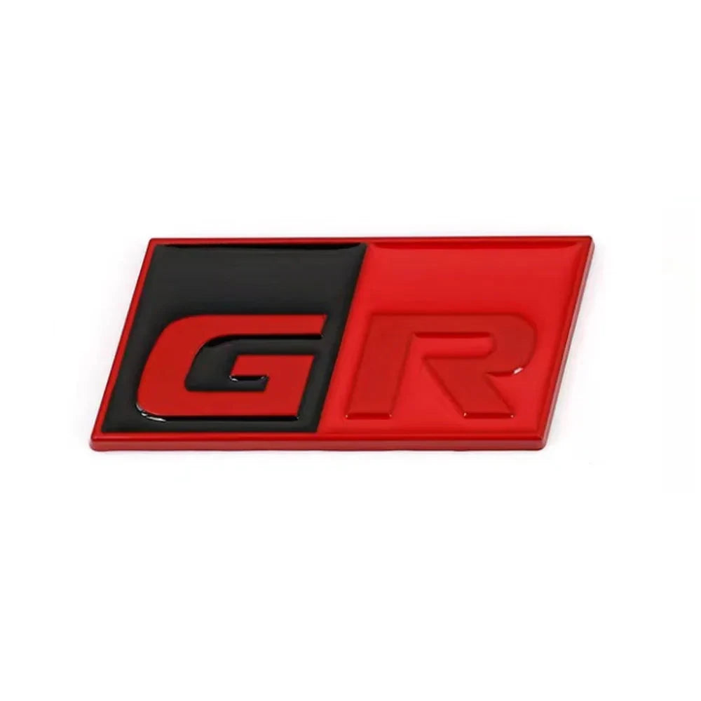 3D Metal Car Sticker Labeling Emblem Badge Decals For Toyota GR Sport C-HR RAV4 Corolla Yaris Camry Prado Prius Auto Accessories