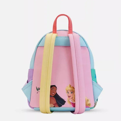 15 Styles Loungefly Disney Princess Series Manga Style Animated Collage Collection Mini Backpack