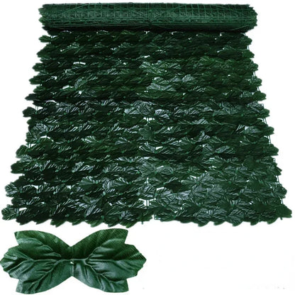 For Home Outdoor Garden Balcony Decoration Fake Plant Artificial Ivy Hedge Green Leaf Fence Board Artificial Privacy Fence