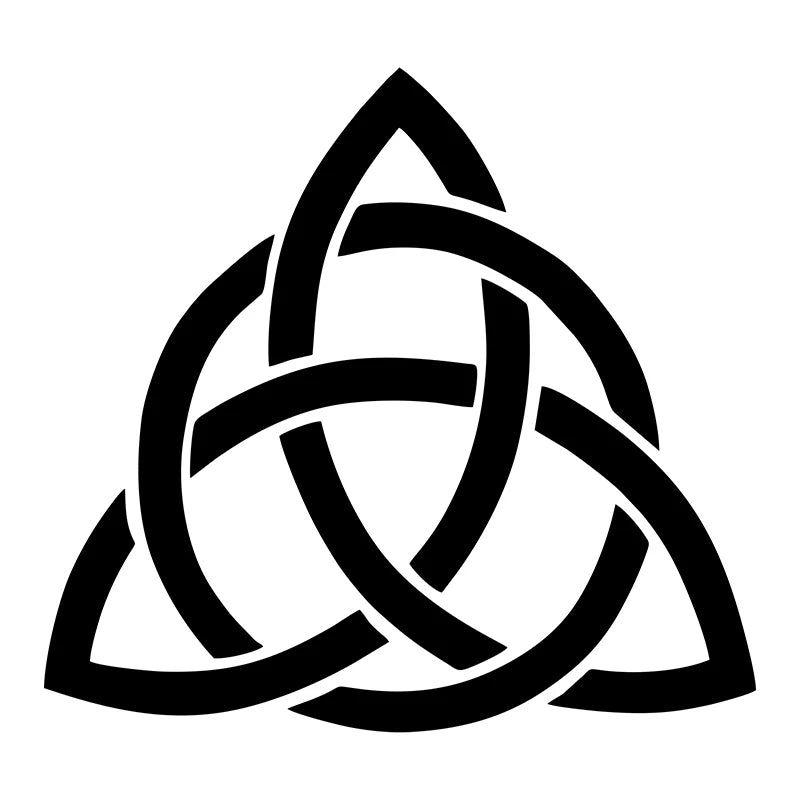 1 piece Knot Triquetra Trinity Celtic -Symbol Funny Car Sticker and Decal KKVinyl Sunscreen Waterproof 15cm*14 Cm