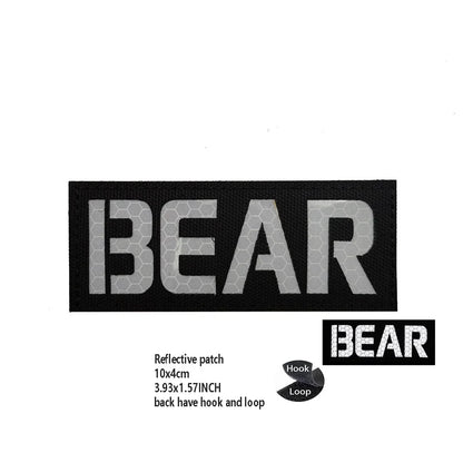 PVC Rubber Patch USEC Team Badge BEAR Magic Armband IR Reflective Tactical Morale Backpack Hook and Loop Patches for Clothing