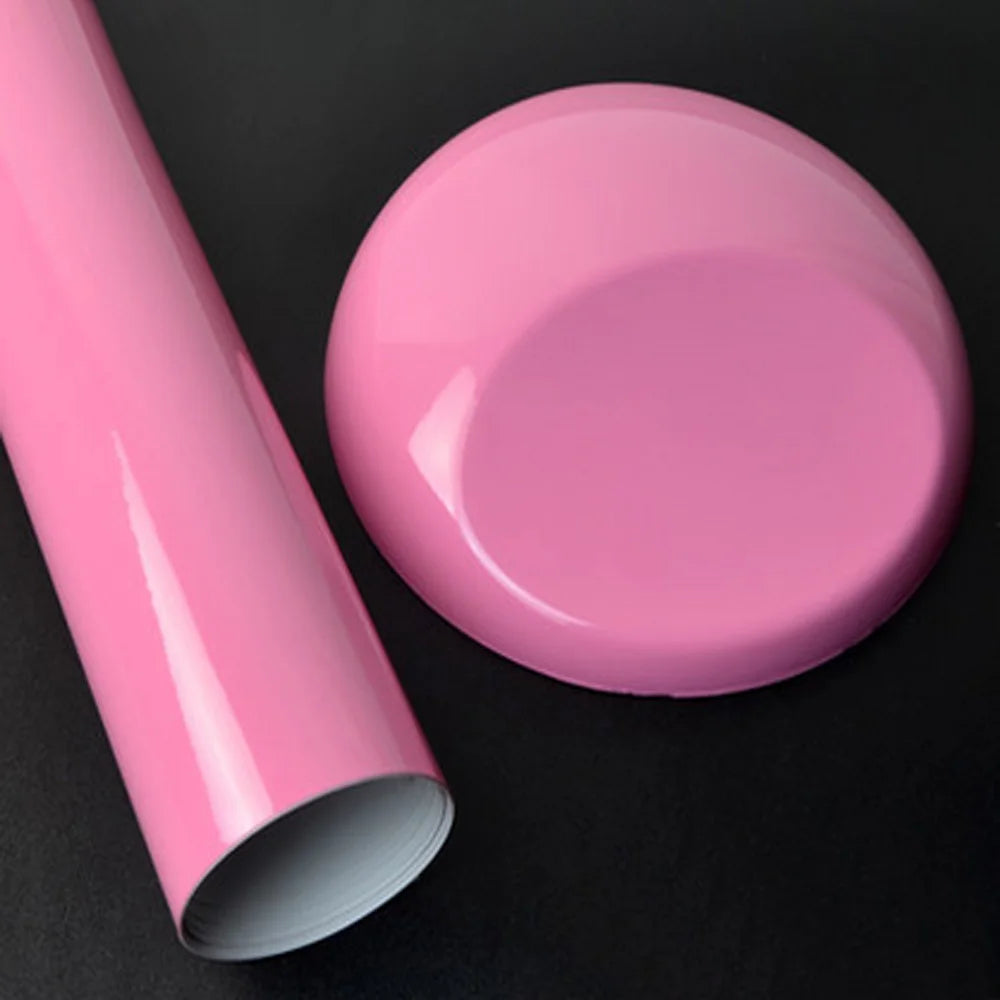 40CM/50CM/58CM x152CM Glossy Pink Vinyl Film Car Decal Wrap Sticker for Car Hood Roof Motorcycle Sticker
