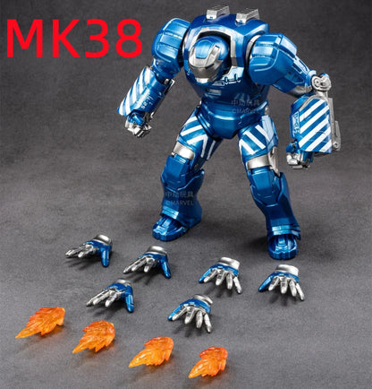 ZD Toys Iron Man Action Figure Mark 35 Red Snapper Iron Man MK 24 MK 22 MK 47 Tony Stark Ironman Figure Action Collect Toy Gift