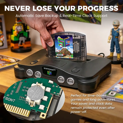 Open Source SC64 FlashCard N64 5000 in 1 Game Cartridge For Nintendo 64 Video Game Console Compatibility 64DD/SNES/GB Games