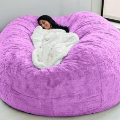 Sofa Bean Bag Flexible Bean Bag Cover Anti-fading Indoor Oversized Bean Bag Chair Cover  Dust-proof