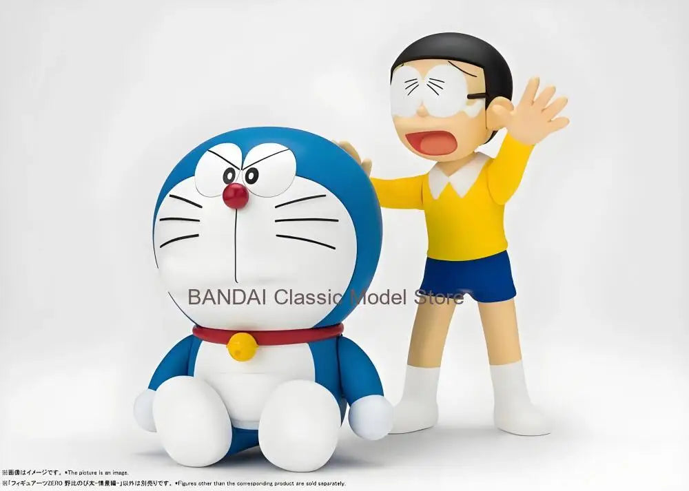 Bandai Original MODEL KIT SHF Nobita anime Doraemon Action Figure Model Toy Collectible Model Ornaments Gifts for Children boys