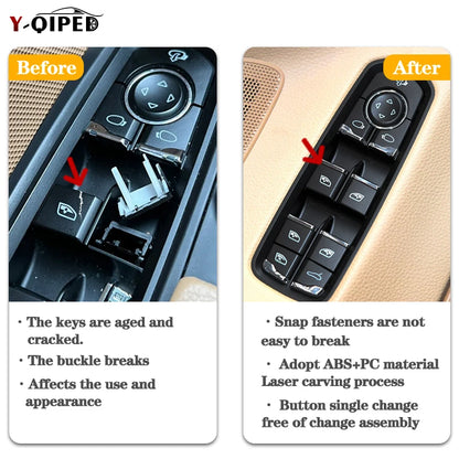 Car Window Regulator Switch Button Suitable for Porsche Cayenne Panamera Macan Car Window Control Button 95B-837-315