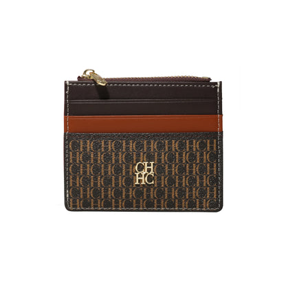 CH Women's Bag Wallet Exquisite Compact Convenient Decoration Durable Elegant Brand Design Sense Letter Decoration Zipper