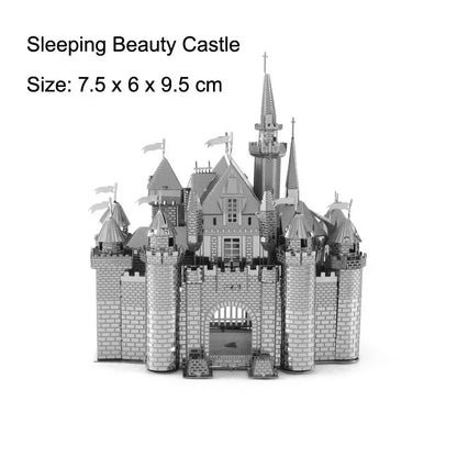 3D Metal Puzzle Yue Yang Tower Chinese Classical Architecture Assembly Model Kits DIY Laser Cut Jigsaw Puzzle Toy For Kids Adult
