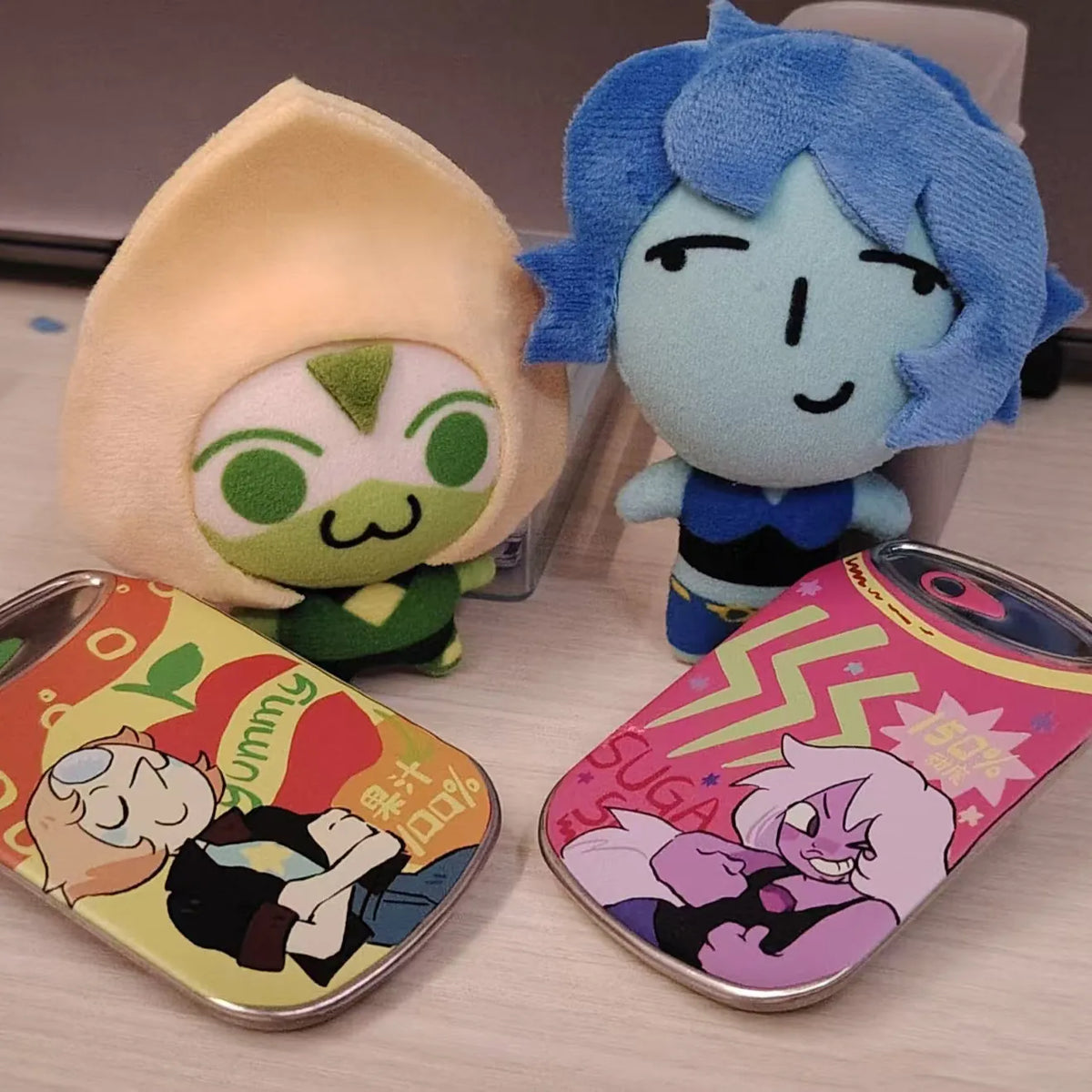 10cm Steven Peridot Lapis Lazuli Plushie Stuffed Doll Universe Peridot Cosplay Plush Pandents Keychain Doll Toys Birthday Gifts