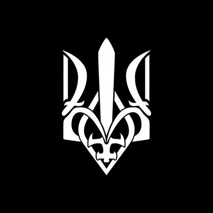 Ukraine Трезубец Тризуб Whole Body Waterproof Vinyl Car Sticker Decal Car Accessories Decor Pegatinas Para Coche