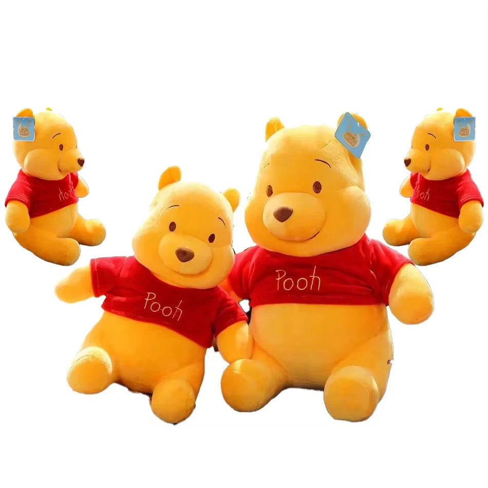 25-45cm Winnie The Pooh Plush Toys Soft Stuffed Kawaii Anime Elf Doll Cartoon Pooh Bear Plush Doll Birthday Gift for Boys