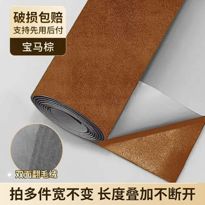 Elasticity Self Adhesive Suede Fabric By Half A Meter for Car Cushion Sofa Chair Repair Patch Jewelry Box DIY Sewing Cloth Black