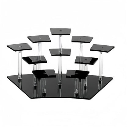 8/10 Tier Acrylic Display Riser Shlef Layered Display Action Figure Perfume Stand for Desserts Riser for Decoration Organization