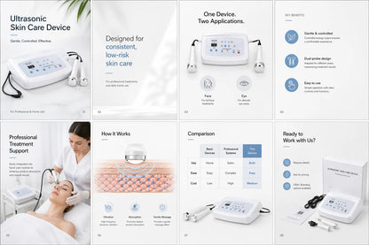 Ultrasonic 1MHz Facial & Body Skin Care Massager Anti Aging Lifting Tightening Wrinkle Reduction Mini Home Beauty Device WD-628