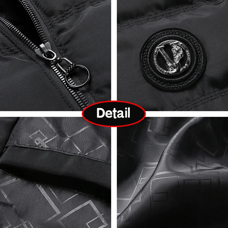 Men Autumn Sleeveless Fleece Warm Detachable Hooded Vest Men Winter Outdoors Casual Solid Pocket Zipper Fashion Vest Male Coat