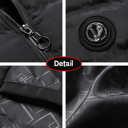 Men Autumn Sleeveless Fleece Warm Detachable Hooded Vest Men Winter Outdoors Casual Solid Pocket Zipper Fashion Vest Male Coat