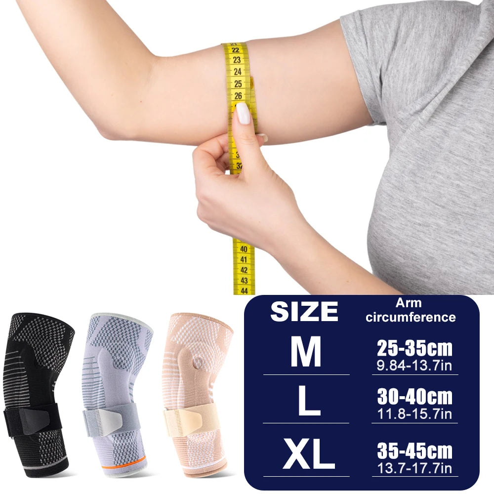 1/2Pcs Elbow Support Brace with Gel Pad for Women & Men Elbow Compression Sleeves for Golfer, Arthritis, Tendonitis Pain Relief