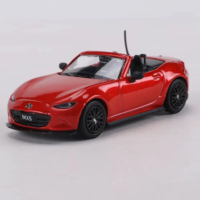 1:64 MAZDA MX-5 RF Roadster 2024 Alloy Street Sports Car Model Diecast Metal Racing Car Vehicle Model Simulation Collection Gift