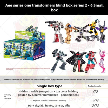 AULDEY Transformers Action Figure Collectible Toy Optimus Prime Megatron Blind Box Set with Movable Joints Design Model Gift Set