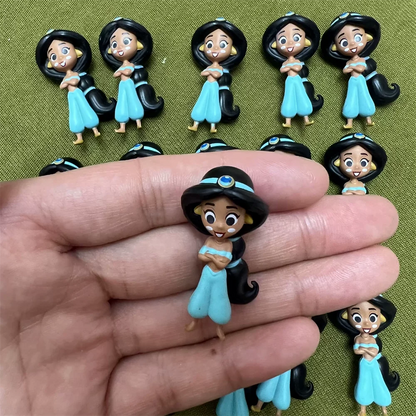 Disney original 100th Mini Figureines Bottle Toy  Princess Series Villain Series Figurine Toy Model For Kids Gifts
