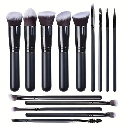 14PCS Makeup Brushes Set Professional Foundation Eye Shadow Concealers Blending Blush Brush Kabuki Soft Fluffy Women Beauty Tool