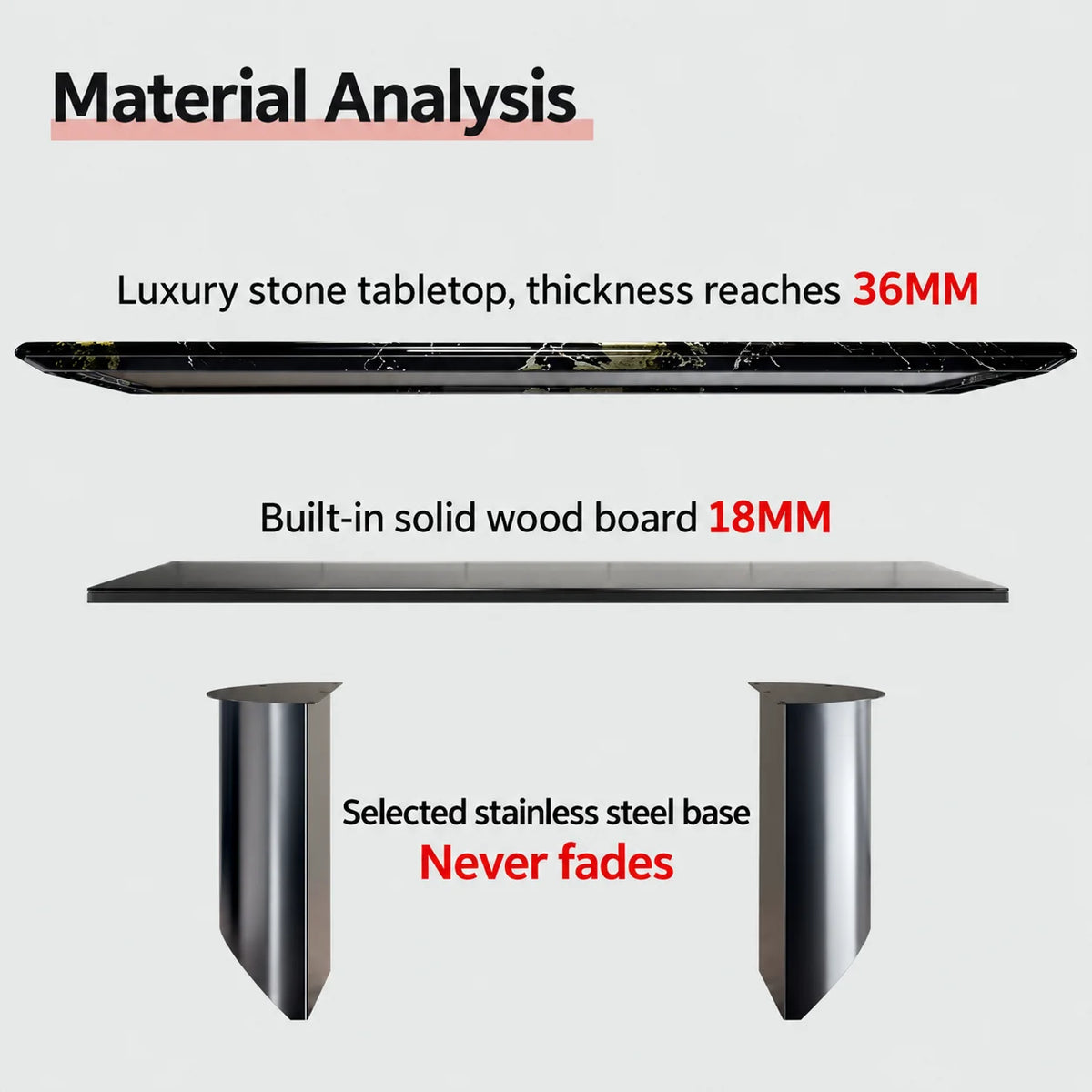 Any Size Custom Noble Light Luxury Marble Dining Table Delicate Tabletop Anti Stain Easy Clean High-end Apartment Dining Table