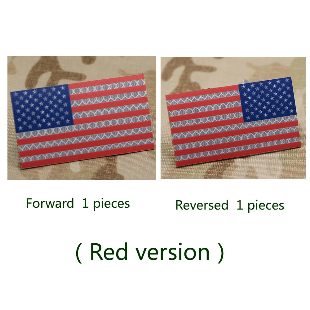 US Flag Patch America Flag Patch IR Patch Military Patch Infrared Tactical Patch Reflective Patch 3.5in X 2inch