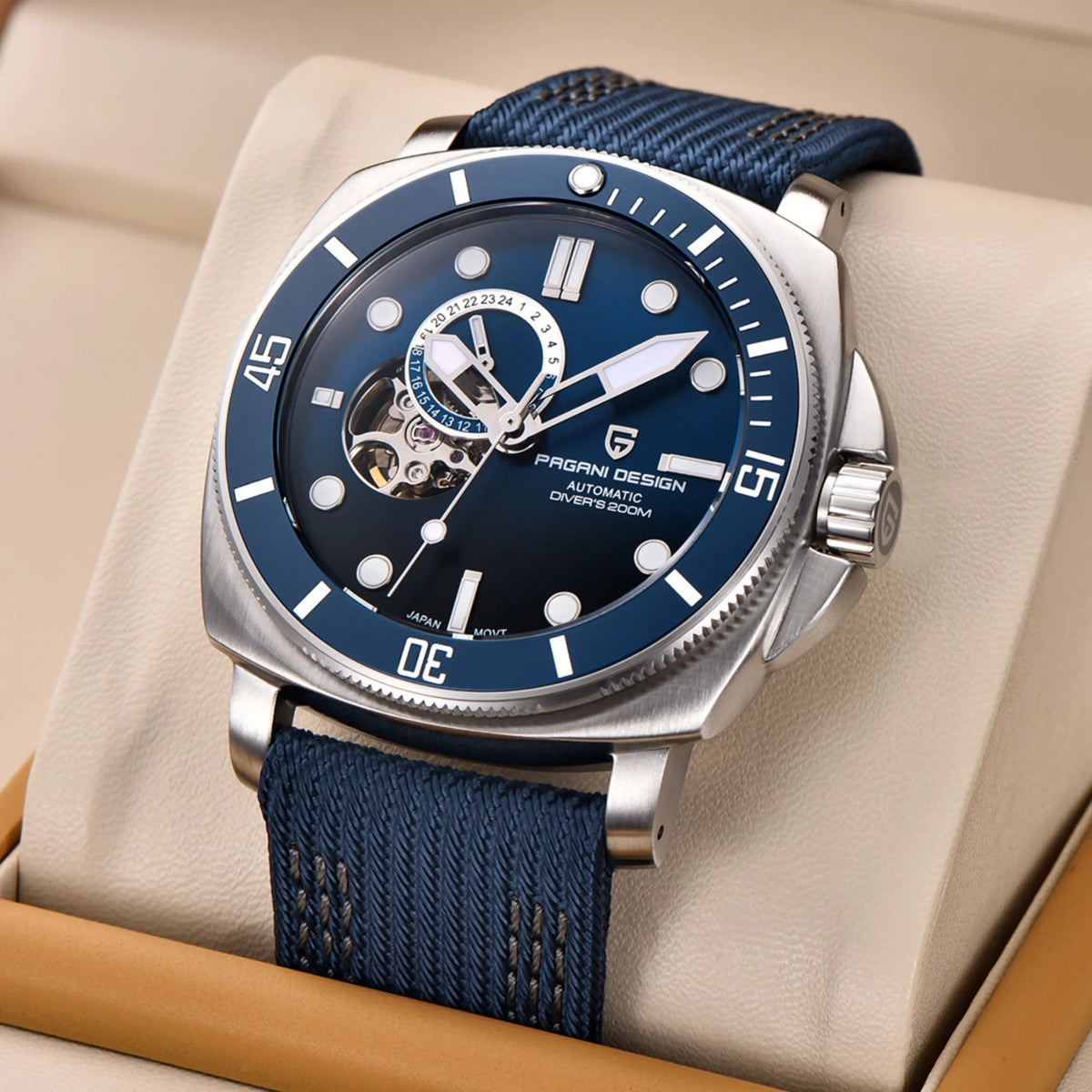 PAGANI DESIGN 2025 New Men Automatic Mechanical Watch NH39 Sapphire Glass Fashion Stainless Steel 200M Waterproof Reloj Hombre