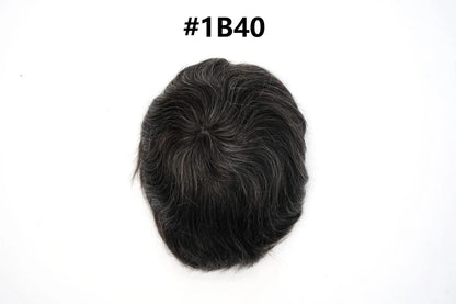Os21 0.03-0.04mm NG Clearance Thin Skin Toupee Capillary Prothesis Hair Piece For Men Hair Replacement System V Loop Men Toupee