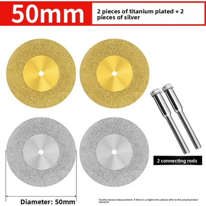 Tiling Cutting Small Slices Titanium-Coated Diamond Sand Small Saw Blades Stone Ceramic Jade Joint Cleaning and Grinding Sheets