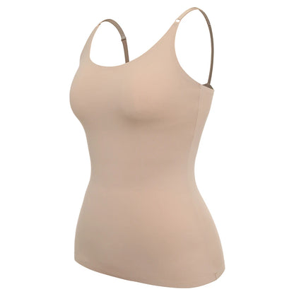 Women Tummy Control Shapewear Smooth Body Shaping Camisole Tank Tops Plus Size Slimming Underwear Seam-free Compression Shaper