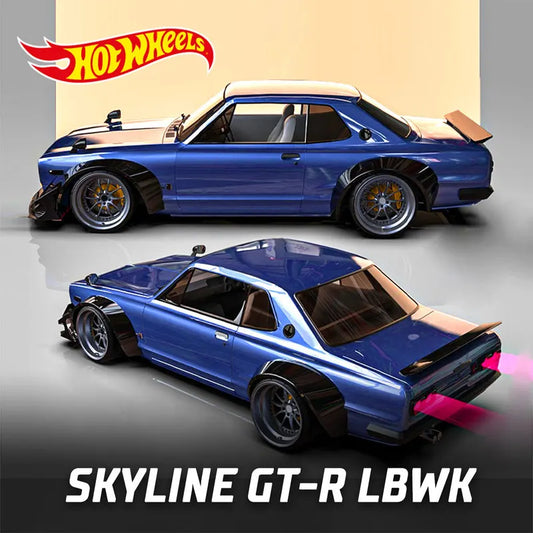Hot Wheels Premium Diecast Alloy Car Model Nissan Skyline 2000GT R LBWK GTR Car Culture Japan Historics Metal Real Riders