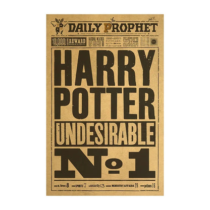 Magic School Movie Peripheral Posters Cosplay Party Decorations Suitable for Indoors Bars Wall Stickers Creative Fun Gifts