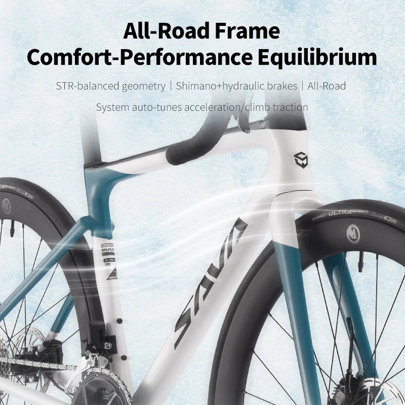 SAVA HAWKEYE SLR7 Full Carbon Fiber E-Shift Road Bike Ultra Light 8 kg with SHIMAN0 105 7170 Di2 Road Bike Racing 24 Speed