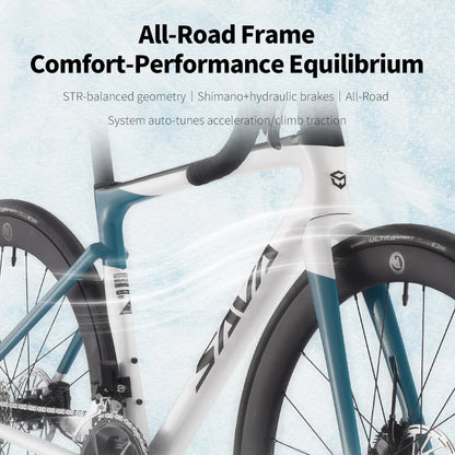 SAVA HAWKEYE SLR7 Full Carbon Fiber E-Shift Road Bike Ultra Light 8 kg with SHIMAN0 105 7170 Di2 Road Bike Racing 24 Speed