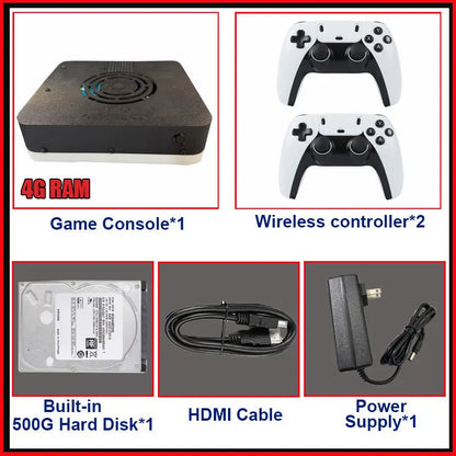 New Super Game Console X3 500G HDD 70000+Games I3-3110M For Wii PS2 N64 PSP GameCube N64 Plug and Play on TV