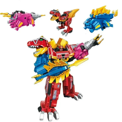 Keeppley Building Blocks Zyuden Sentai Kyoryuger Tyrannosaurus Model Strong Dragon God Dinosaur Toy Splicing Ornaments Gift
