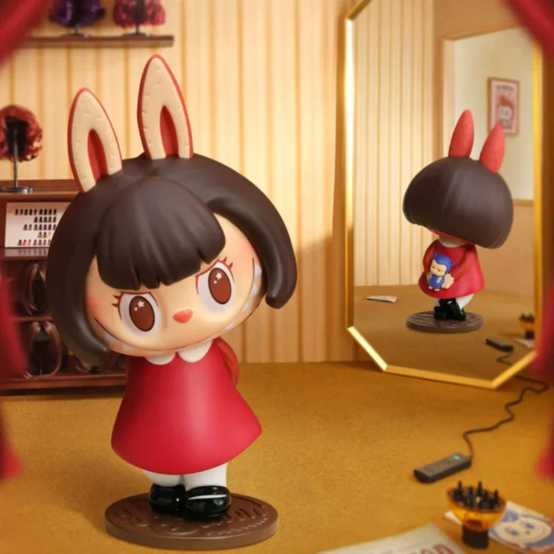 POPMART LABUBU THE MONSTERS HAIR SALON Series Blind Box Anime Action Figure Guess Bag Ornament Figurines Desktop Dolls Model