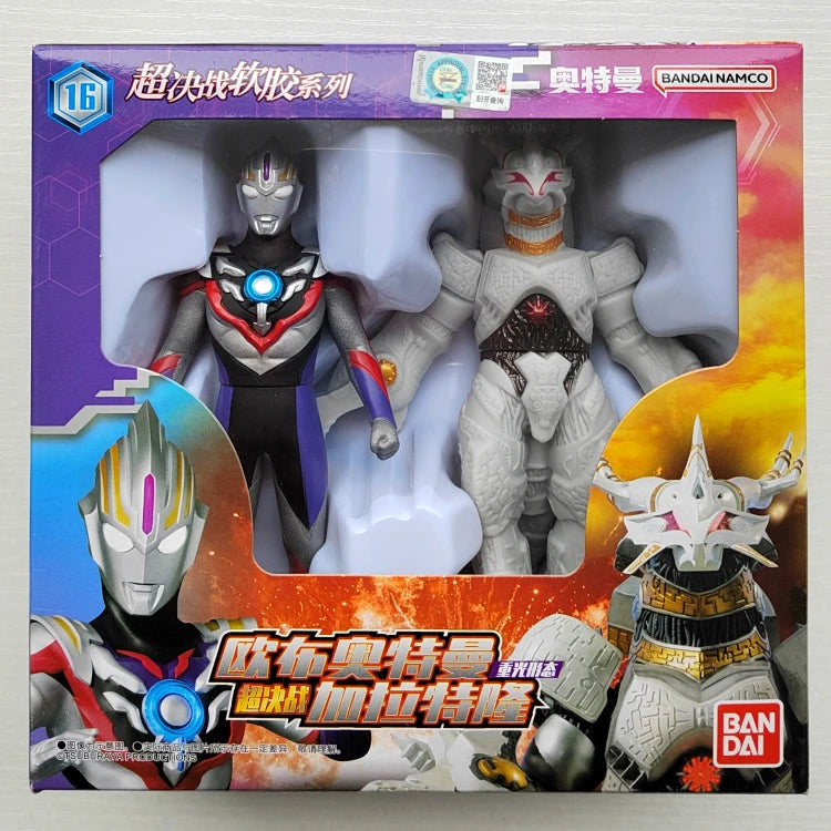 Bandai Original Ultraman TrigaTiga Galaxy Dynasel Vin Super Showdown Monster Golbadada Set Box Soft Plastic Doll Children's Gift