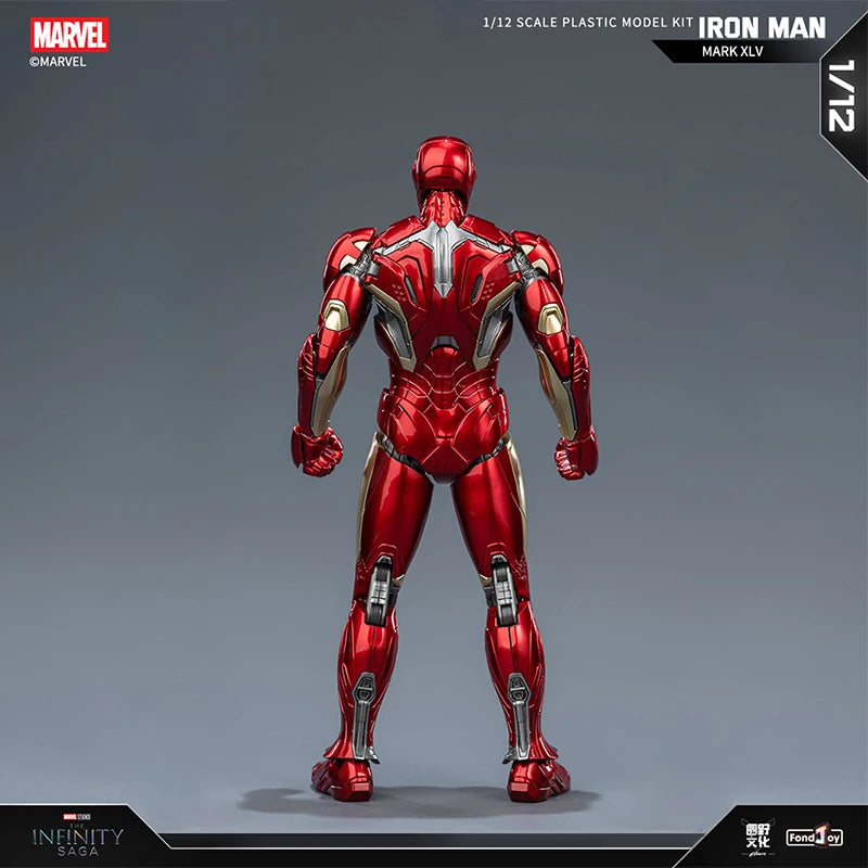 Original Fondjoy Iron Man MK45 Model Kit Infinity Saga Ironman Mark 45 Assembly ABS Joint Movable Kids Toys Boy Birthday Gifts