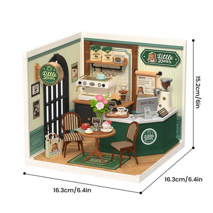 Rolife Pink Beauty Secret Super Creator DIY Miniature House Kit Model Kits for Adults to Build Home Desk Bookshelf Decoration