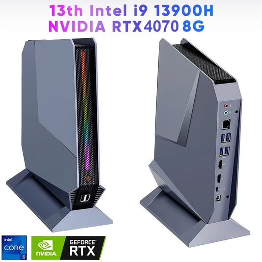 Topton Gaming Mini PC NVIDIA RTX 4070 4060 8G Intel I9 13900HX 12900H I7 12700H Windows 11 Desktop Tower Gamer Computer WiFi6